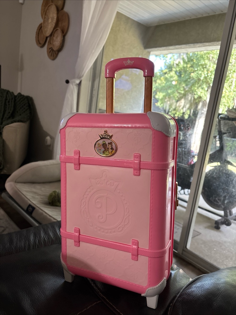 Disney Pink Princess Rolling Toy Suitcase
